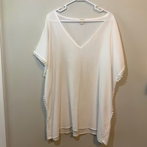 J. Crew White Swim Cover